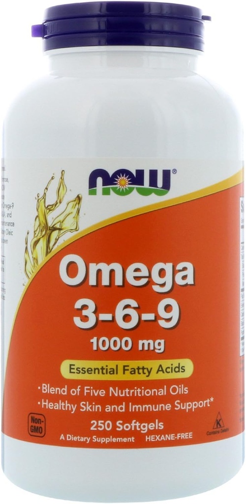 NOW Foods 2 Pack Omega 3-6-9, 1000 mg, 250 Softgels