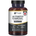 Capsules de charbon activés - 200 capsules véganes haute résistance - 2000mg par portion J'ai fabriqué au Royaume-Uni par Prowise Healthcare