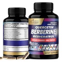 Supplément berbérique bio de Cadane 7in1 avec Quercetin, Ceylan Cinnamon, Resvératrol, Thistle de lait, Graines de raisin et Poivre noir - 90 capsules pour 3 mois d'approvisionnement - Immunity Health Support