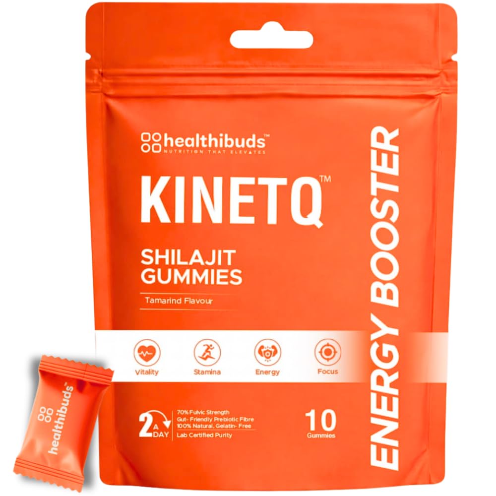 KINETQ Shilajit Energy Gummies 10 Count for Men Women