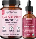 SMNutrition Herbal Hormone Balance Tincture & Myo-Inositol & D-Chiro Inositol | Hormone Balancing Bundle with 40:1 (30 Servings) and Liquid Cycle Support for Women (60 Servings)