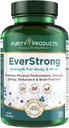 EverStrong - Mélange monohydraté de créatine - Études cliniques pour le golf Maximiser la distance de conduite - Mélange de matrice musculaire - Soutien articulaire, musculaire et énergétique - Boron, café, vitamine D3 - 120 comprimés