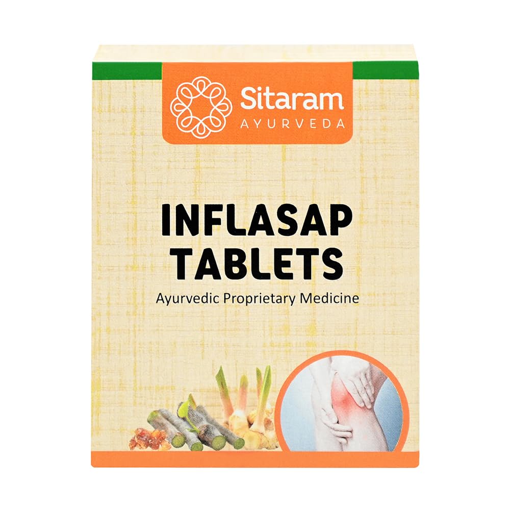 Sitaram Ayurveda Inflasap Tablets | Classical Ayurvedic Joint Care Formula with Rasna, Bala & Devadaru | Supports Mobility, Flexibility & Daily Comfort | 50 Nos