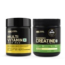OPTIMUM NUTRITION (ON) Multivitamin for MEN 60 Tablets, 26 Vitamins & Minerals and Creatine Micronized 100 g, Unflavored, 1 count, 33 servings