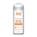 Foodstrong Plant-Based Vitamin D3 + K2 | Liposomal For Better Absorption | 600 IU D3 + 55 MCG K2 | Improves Bone Health | 60 Vegetarian Capsules| 30 Servings