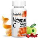 HealthAid Vitamin C Complex + Vitamin D – 60 Chewable Veg Tablets | With Rosehip, Amla & Citrus Extracts | Supports Immune, Antioxidant & Skin Health
