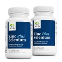 Terry Naturally Zinc Plus Sélénium - Supplément santé immunitaire et respiratoire - Supplément minéral avec chélate de bisglycinate de zinc - Formule avec sélénium pour le soutien de la santé cellulaire - 60 capsules