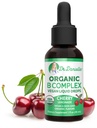 Vitamine biologique B gouttes liquides complexes de vitamine B Supplément complexe de vitamine B avec B3, B6, B7, B9 et méthyl B12 gouttes pour les adultes et les enfants