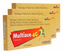 Wallace Multiace 4G MultiVitamin Capsules (Omega 3 Fatty Acids, Green Tea Extract, Ginseng, Various other Vitamins & Minerals)Pack Of 30 Capsules