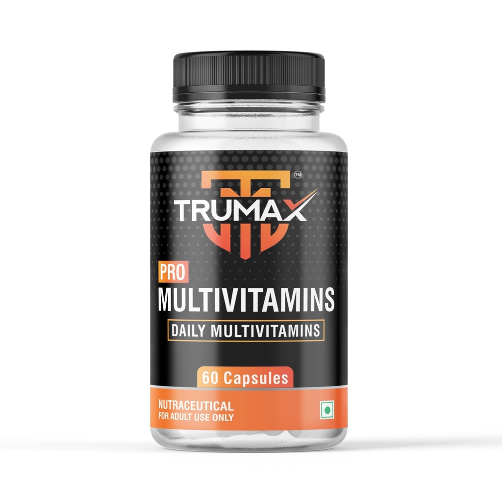 Pro Multivitamins Capsules 60 Counts with Essential Minerals, Zinc & Vitamins for Stamina & Immunity Daily Supplement for Men & Women