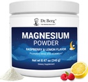 Dr Berg Magnésium Glycinat poudre pour le sommeil, la relaxation et le soulagement du stress - comprend maintenant Vitamine D3 & Zinc - Delicious framboise et citron flavor (50 portions) Magnésium poudre - Magnésium boisson poudre