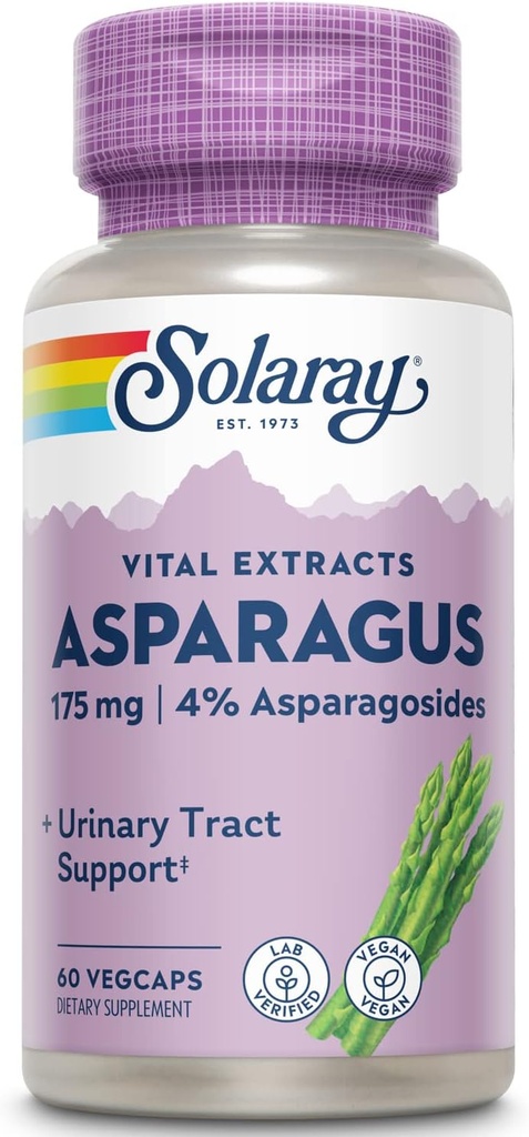 Solary Asperges Extrait de rhizome 175 mg avec racine de trou de peau