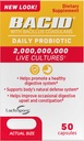 Probiotique quotidien acide avec Bacillus Coagulans, 50 Compte, supplément de digestion pour améliorer la constipation occasionnelle
