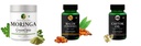 Moringa-oleifera-powder, Haldi-oil-vegetarian-capsules, Castor-oil-vegetarian-capsules Combo | Convenient Nutrition & Wellness Routine | Multi-Product Pack