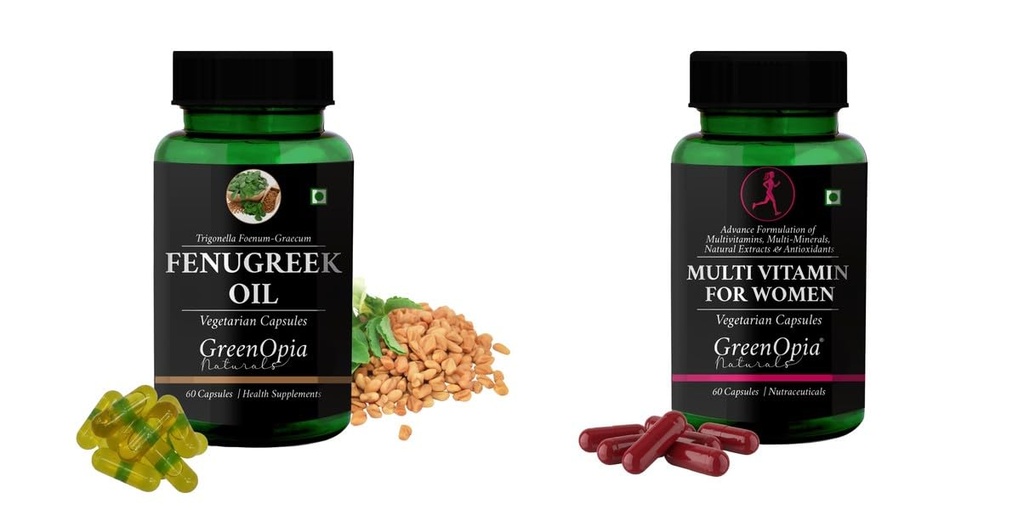 Fenugreek Oil Multivitamins For Women Wellness Daily Vitality |60 CAPSULES