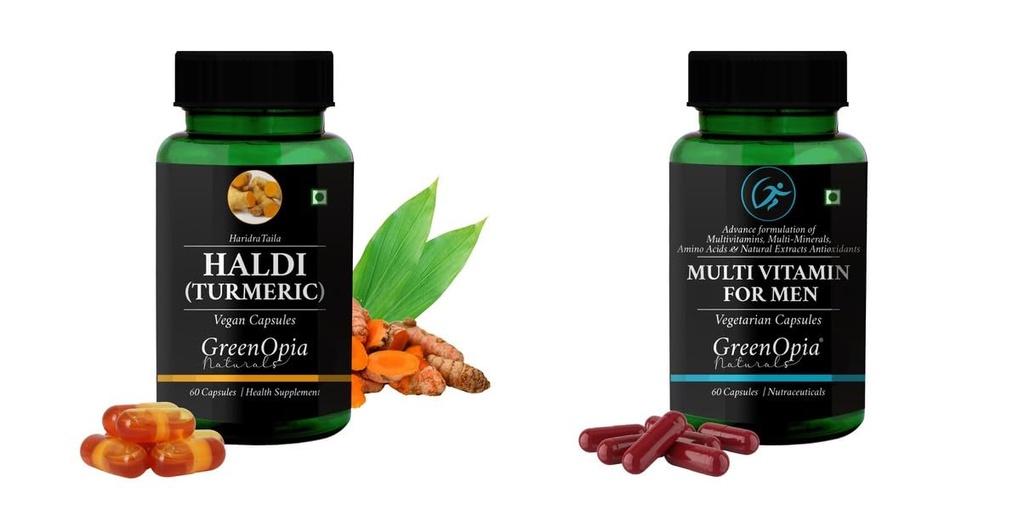 Haldi Oil Multivitamins For Men Wellness Daily Vitality |60 CAPSULES