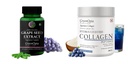 Grape-seed-extract-60-vegetarian-capsules, Marine-collagen-peptides-powder-blueberry Combo | Convenient Nutrition & Wellness Routine | Multi-Product Pack
