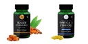 Haldi-oil-vegetarian-capsules, Fish-oil-double-strength Combo | Convenient Nutrition & Wellness Routine | Multi-Product Pack