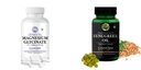 Magnesium-glycinate-forte-tablets, Fenugreek-oil-vegetarian-capsules Combo | Convenient Nutrition & Wellness Routine | Multi-Product Pack