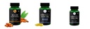 Haldi-oil-vegetarian-capsules, Fish-oil-double-strength, Fish-oil-capsules Combo | Convenient Nutrition & Wellness Routine | Multi-Product Pack