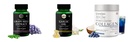 Grape-seed-extract-60-vegetarian-capsules, Garlic-oil-vegetarian-capsules, Marine-collagen-peptides-powder-blueberry Combo | Convenient Nutrition & Wellness Routine | Multi-
