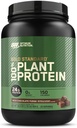 Optimum Nutrition Gold Standard 100% base végétale en poudre de protéines, sans gluten, protéine végétalienne pour le soutien musculaire et la récupération avec les acides aminés - Fudge de chocolat riche, 20 portions (emballage mai Vary)