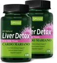 Herdmood Silymarin Lait Thistle Foie Détox Capsules pour foie gras, Alcachofa y Cardo Mariano con Silimarina para el Higado Graso, Liver Cleanse Detox & Repair Formula w/Artichoke Extract. 240Coût