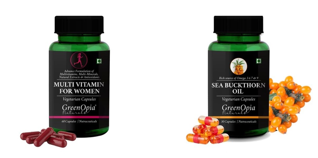 Multivitamins For Women Sea Buckthorn Oil Wellness Daily Vitality |60 CAPSULES