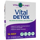 Planète Vital - Détox Vital avec Thistle Lait, Quercetin, Alpha acide lipoïque, Choline, et les herbes, pour le gaz occasionnel et le gonflement, soutient l'équilibre intestinal sain, 2-Part 14 Day Kit, 56 Capsules