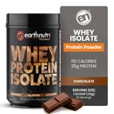 Poudre de protéines isolate de lactosérum – Poudre de récupération post-entraînement pour la récupération et la croissance musculaire – 25g Protéines – Facilement digestibles – Non-OGM et sans gluten – Saveur de chocolat – 20 portions (1,41 lb)