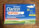 Claritin RediTabs 24 heures contre l'allergie Médecine, anti-allergie non somnolente, Loratadine Antihistamine Comprimés, 60 Nombre