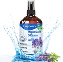 Vaporisateur d'huile de magnésium pour le sommeil, Magnésium pur pour les pieds, Muscles douloureux apaisants et relaxants,Pain,Ultra Concentration avec lavande-200ML