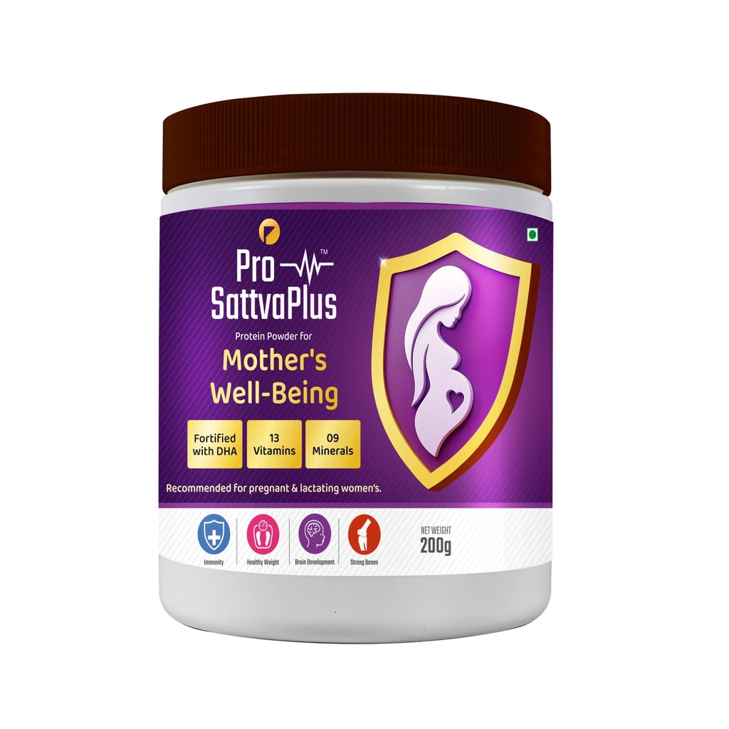 Pro Sattvaplus Mothers Well-Being Powder | Daily Wellness & Nutritional Support for Women | Energy, Vitality & Overall Health Supplement (200G)