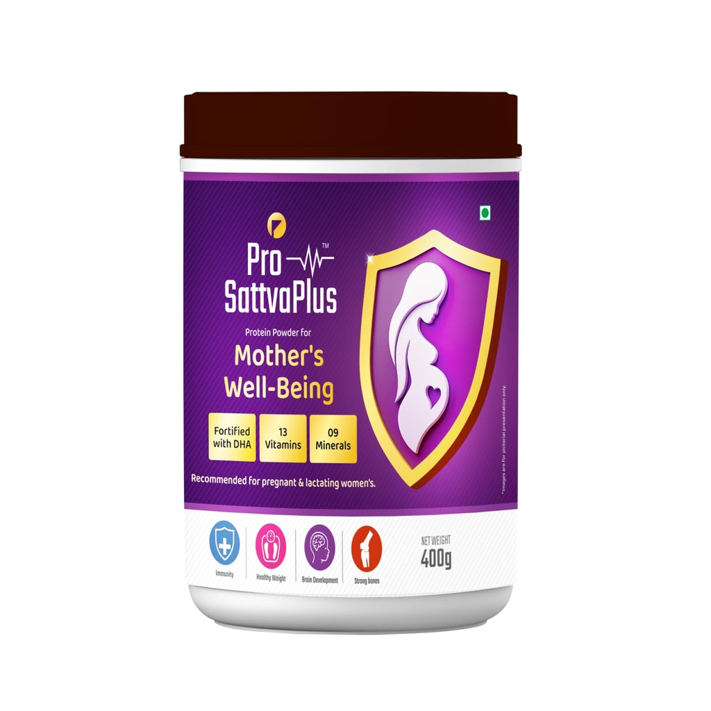 Pro Sattvaplus Mothers Well-Being Powder | Daily Wellness & Nutritional Support for Women | Energy, Vitality & Overall Health Supplement (400G)