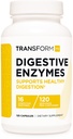 Transformer le supplément aux enzymes digestives de HQ (120 capsules) - 16 enzymes, soutenir la digestion saine