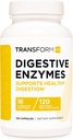 Transformer le supplément aux enzymes digestives de HQ (120 capsules) - 16 enzymes, soutenir la digestion saine