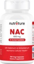 Supplément de NAC N-acétyl Cysteine Supplément du foie avec le sélénium et le molybdène pour la santé du foie