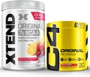 Cellucor Pre Workout & BCAA Bundle, C4 poudre de pré-entraînement originale, punch de fruits, 30 portions + XTEND BCAA poudre, punch de fruits knockout, 30 portions