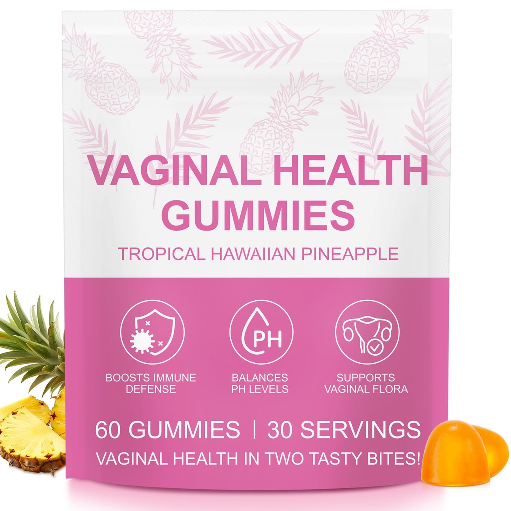 Gommies d'équilibre féminin Premium, Gommies d'ananas pour femmes PH, Probiotiques vaginaux vitaux Source Gommy féminin pour les femmes de tous les âges