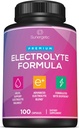 Capsules d'électrolyte Premium – Support pour le kéto, faible teneur en glucides, réhydratation et récupération - Comprimés de remplacement d'électrolyte – Comprend les sels d'électrolyte, le magnésium, le sodium, le potassium – 100 capsules