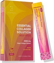 EVERYDAZE Solution de collagène essentiel Jelly Stick , Vegan Collagène Peptide , Peach , 10 Packs , cheveux, peau, ongles, beauté, os , vitamines, minéraux, antioxydants pour les hommes et les femmes