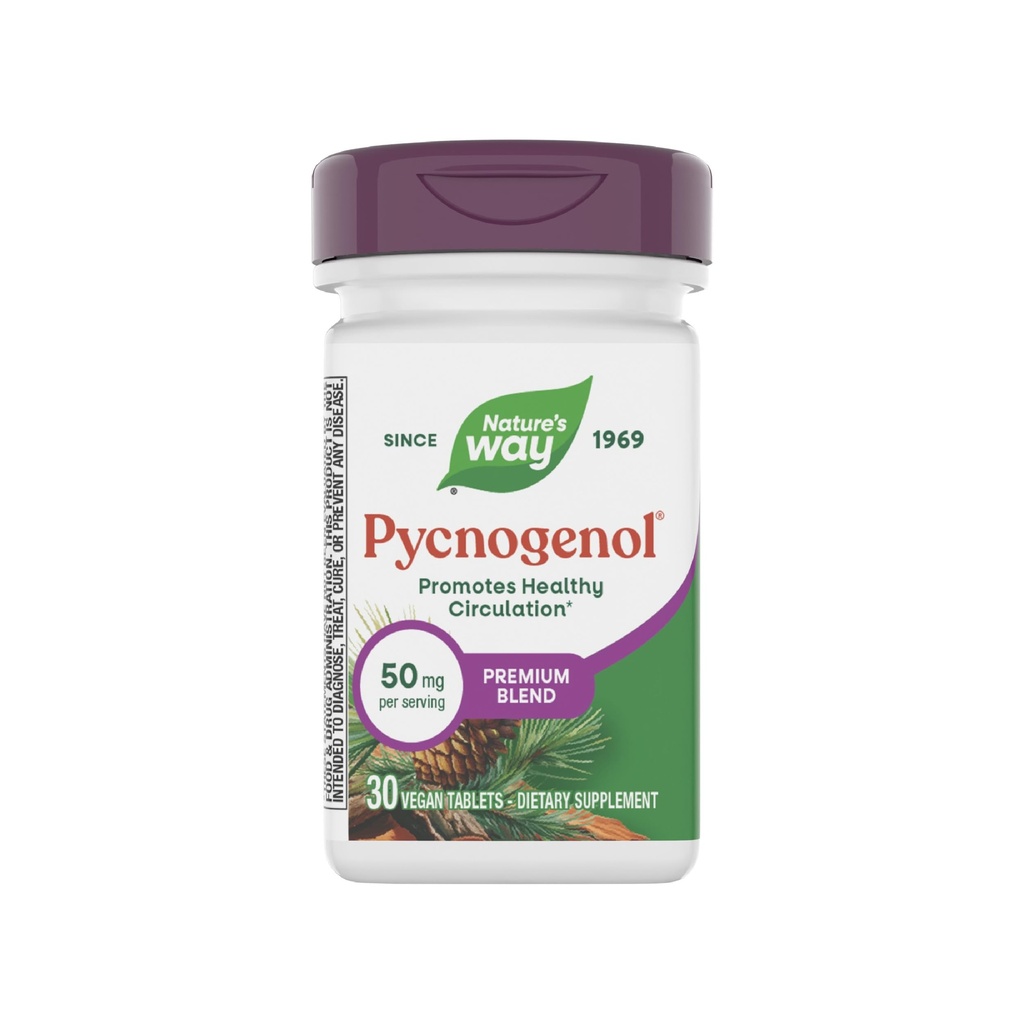 Façon de la nature Pycnogénol, favorise la circulation saine*, 30 comprimés végétaliens