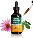 Herb Pharm Organic Rapid Immune Boost: Fast-Absorbing Tincture for Adults, Echinacea Tincture with Goldenseal, Ginger Extract & Elderberry, Immune Support Supplement & Wellness Aid, 2 Oz