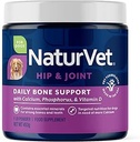 NaturVet Calcium-Phosphore pour chiens, soutient des os forts et sains, amélioré avec les minéraux essentiels et la vitamine D, sans couleur, 16 Oz