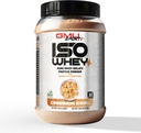 GMU SPORT - Poudre Isolée 100 % de protéines de lactosérum - Poudre Isolée 2 LB de protéines de lactosérum avec peptides de collagène, enzymes digestives et BCAA - Poudre Protéine avec 30 portions - Cinnamon Swirl