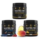 MMA Nutrition HRDWRK - 100 portions Kéto électrolytes Poudre Hydratation sans sucre - Poudre d'électrolyte pour stimuler l'endurance et réduire la fatigue avec électrolytes Supplément lot de 3