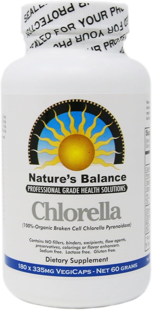 100% Pure Premium grade Chlorella Pyrenoïdosa par la nature - 180 capsules