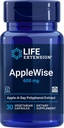 Extension de la durée de vie AppleWise 600mg Antioxydant-Rich Organic Apple Polyphénols Heart & Colon Health - Non-OGM, sans gluten - 30 Capsules végétariennes