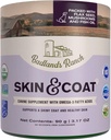 Badlands Ranch - Skin & Coat Canine Supplement w/Omega-3 Acides gras, Org. Ingrédients, Topper antioxydant, Coat & Paws Nourish, Joint, Support Manteau brillant et peau saine par Katherine Heigl (30 Scoops)