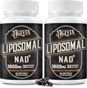 Supplément NAD liposomale 1800 MG, supplément NAD+ semblable à la nicotinamide Riboside, supplément NAD Plus 98% pour booster d'énergie et réparation cellulaire pour les hommes et les femmes, non-OGM, 120 Softgels
